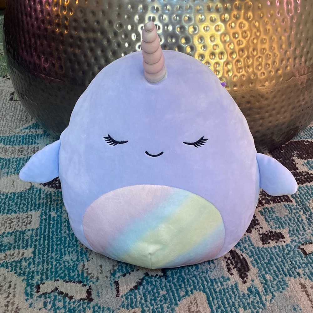 Squishmallows Naomi the Narwhal 11in EUC